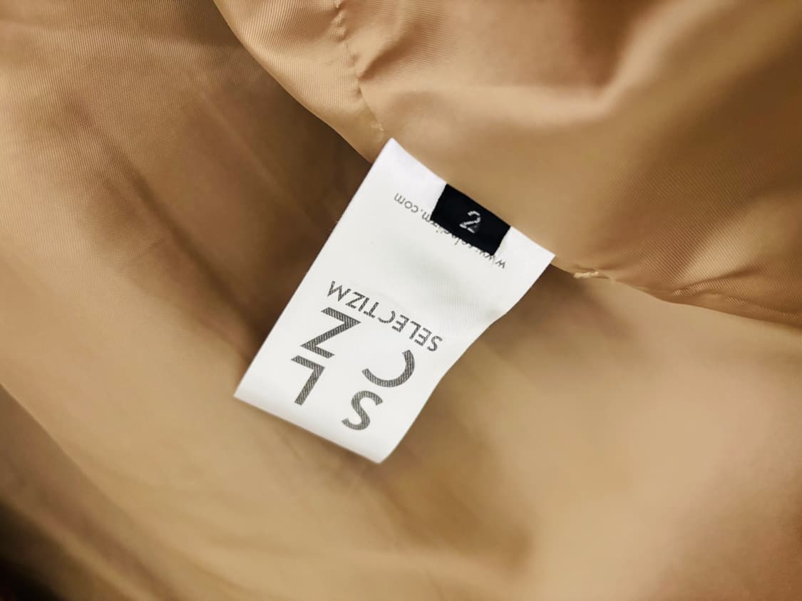 셀렉티즘(SELECTIZM) 테디베어 아이콘 롱 코트 카멜 상품이미지4