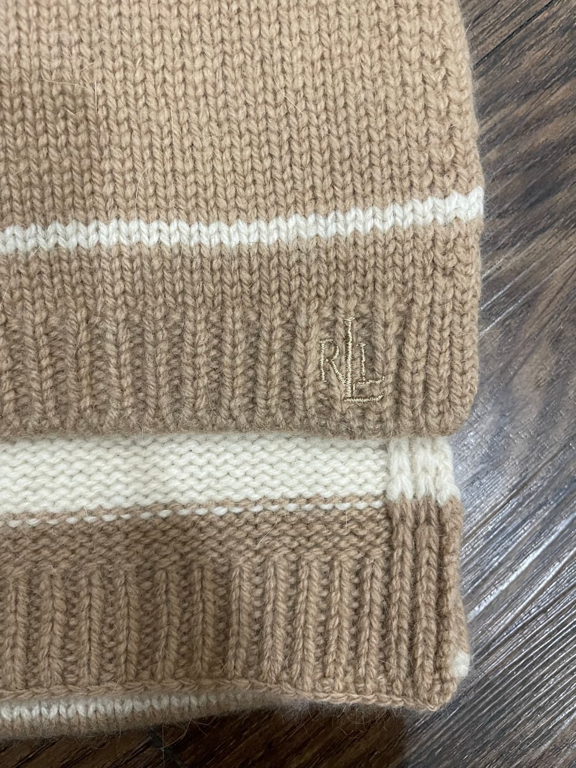 폴로 랄프로렌 램스울 앙고라 머플러 베이지 상품이미지2