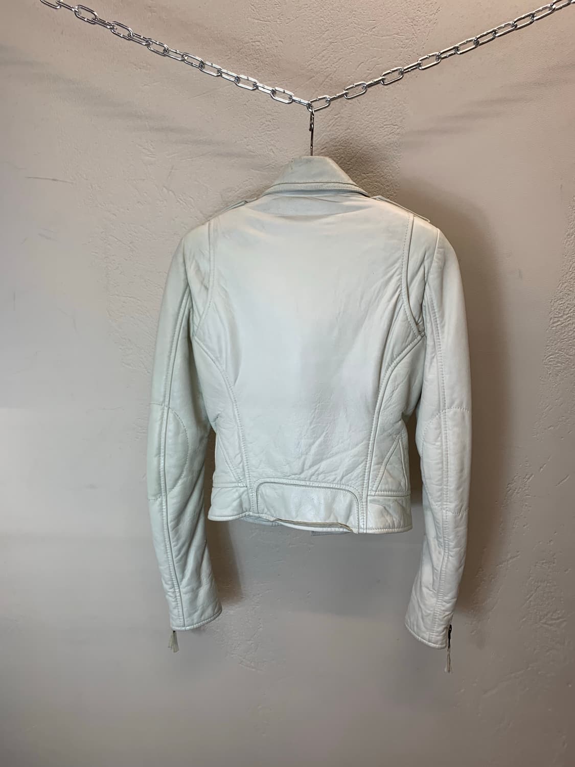 발렌시아가 레더 여성 라이더자켓 상품이미지3