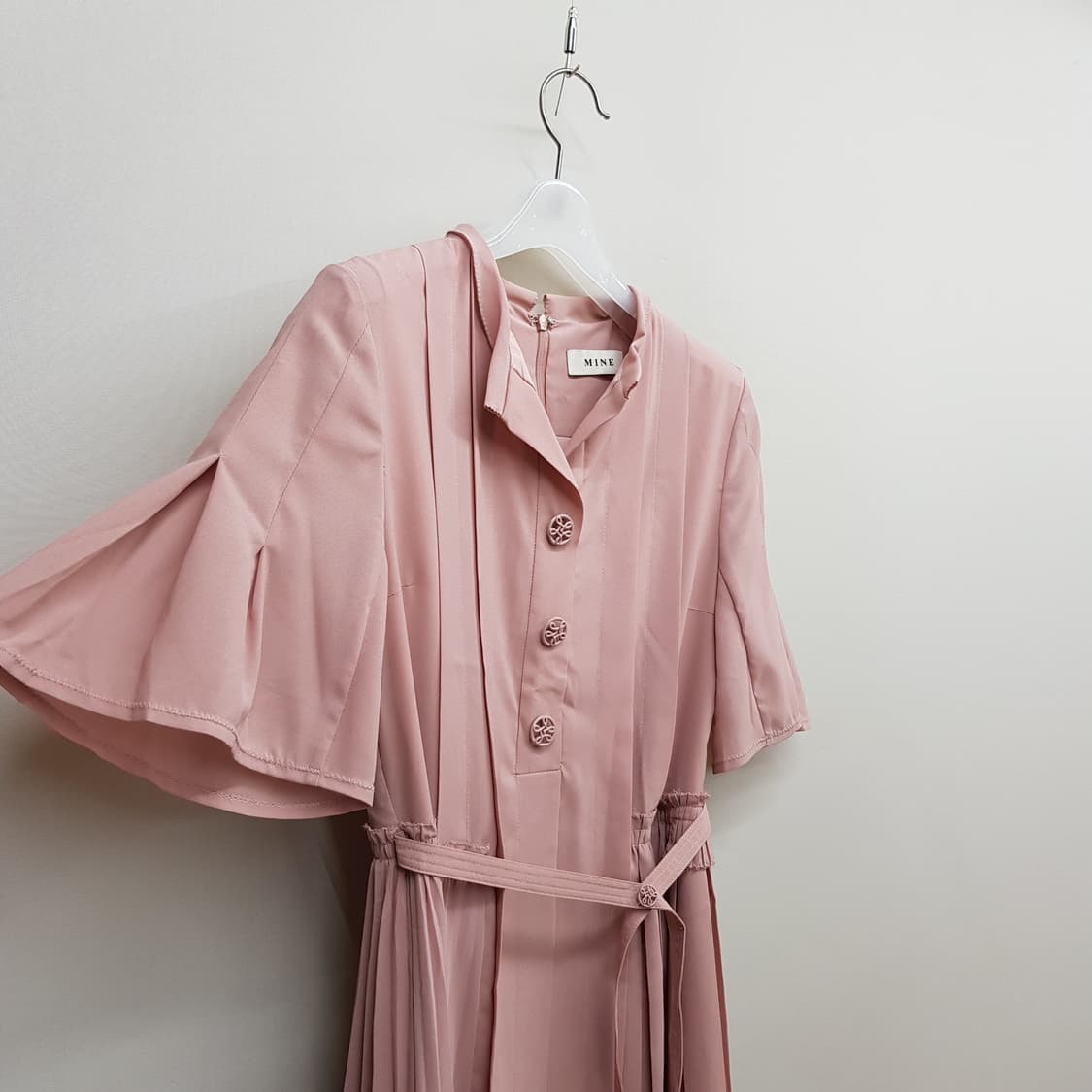 한섬 마인 플리츠 롱 벨트 원피스 XS사이즈 상품이미지3