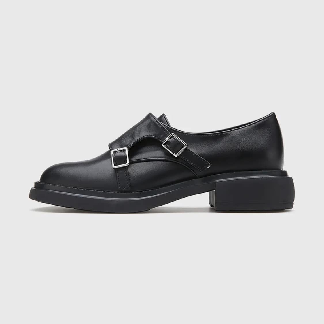 솔트앤초콜릿 라운드 토 더블 몽크 스트랩 슈즈 상품이미지2