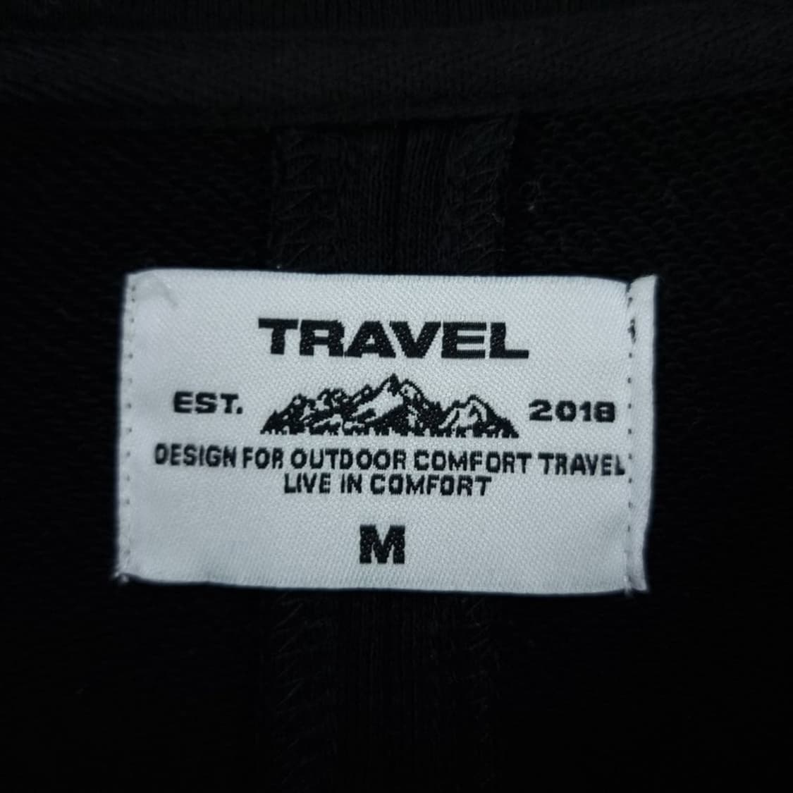 [트래블] 오버핏 스웻 바시티 자켓 블랙 M19246 상품이미지7