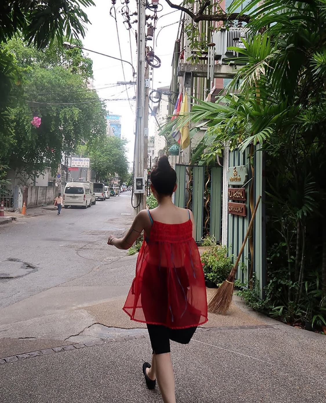 프레클 메이드 하트 포켓 드레스 레드 상품이미지2