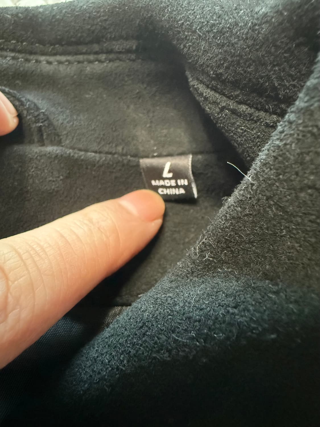 (L) 스투시 양가죽 스웨이드 빙 자켓  상품이미지3