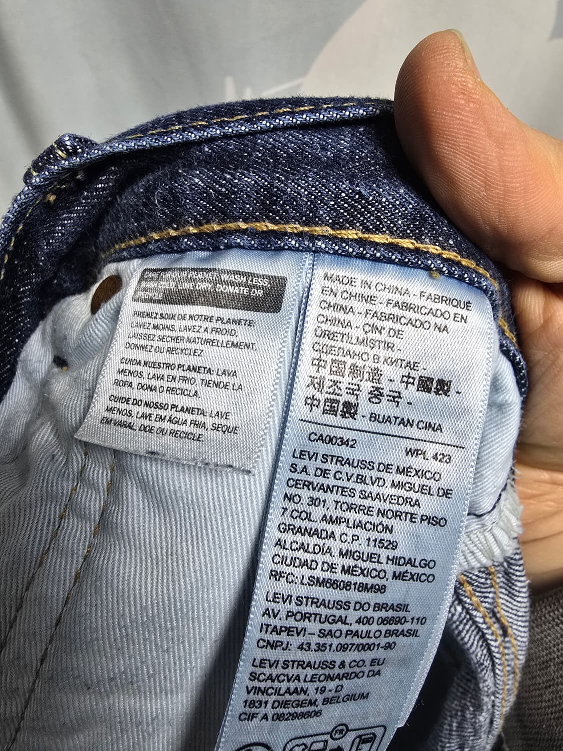 38x30 리바이스 501 프리미엄 셀비지 데님 상품이미지6