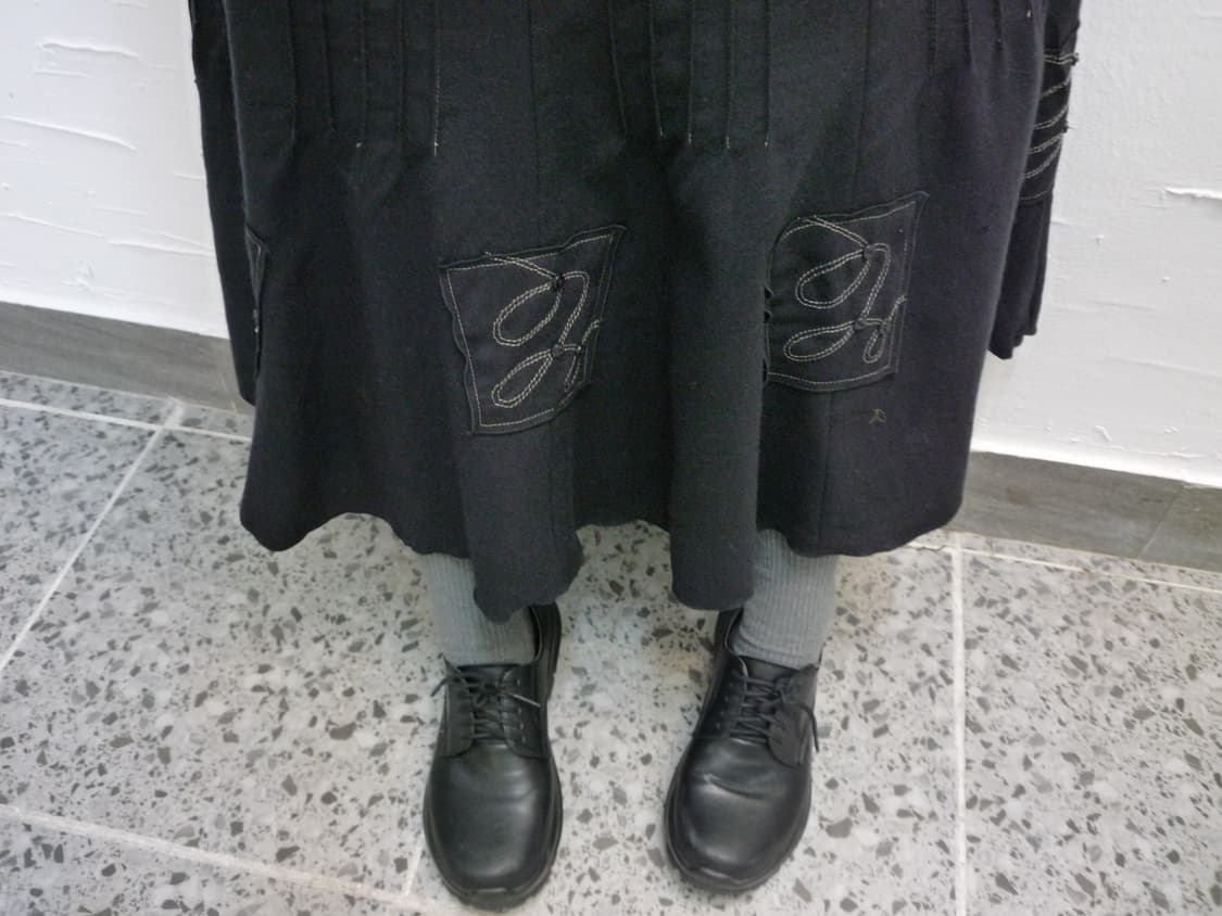 Black vintage skirt 상품이미지4