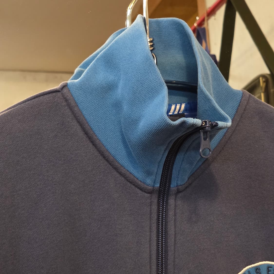 아디다스 네이비 코튼 트랙탑 집업 상품이미지2