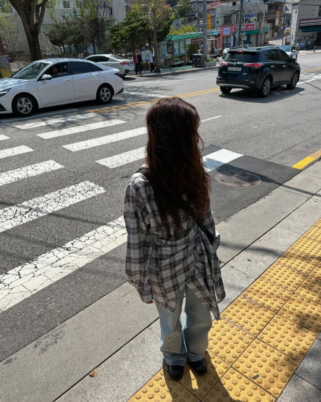 더베를린 체크랩 롱 셔츠 상품이미지1