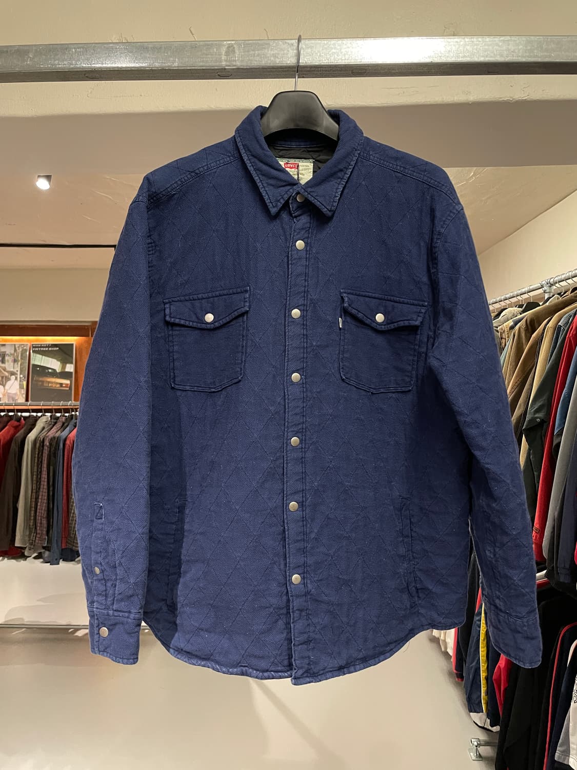 리바이스 퀼팅 누빔 셔츠 자켓 상품이미지3