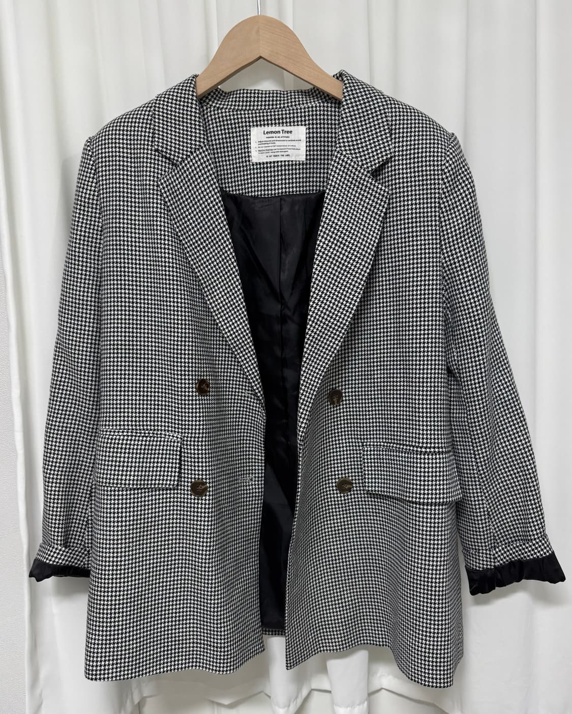 하운드투스 체크 더블 자켓 비스코스 상품이미지2