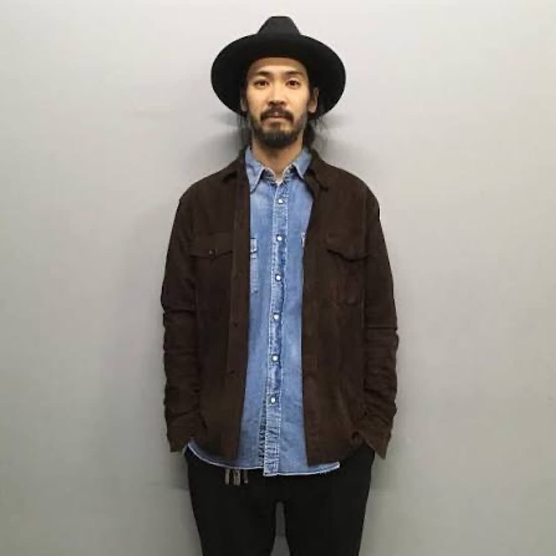 와코마리아 염소가죽 goat skin 셔츠 XL 상품이미지1