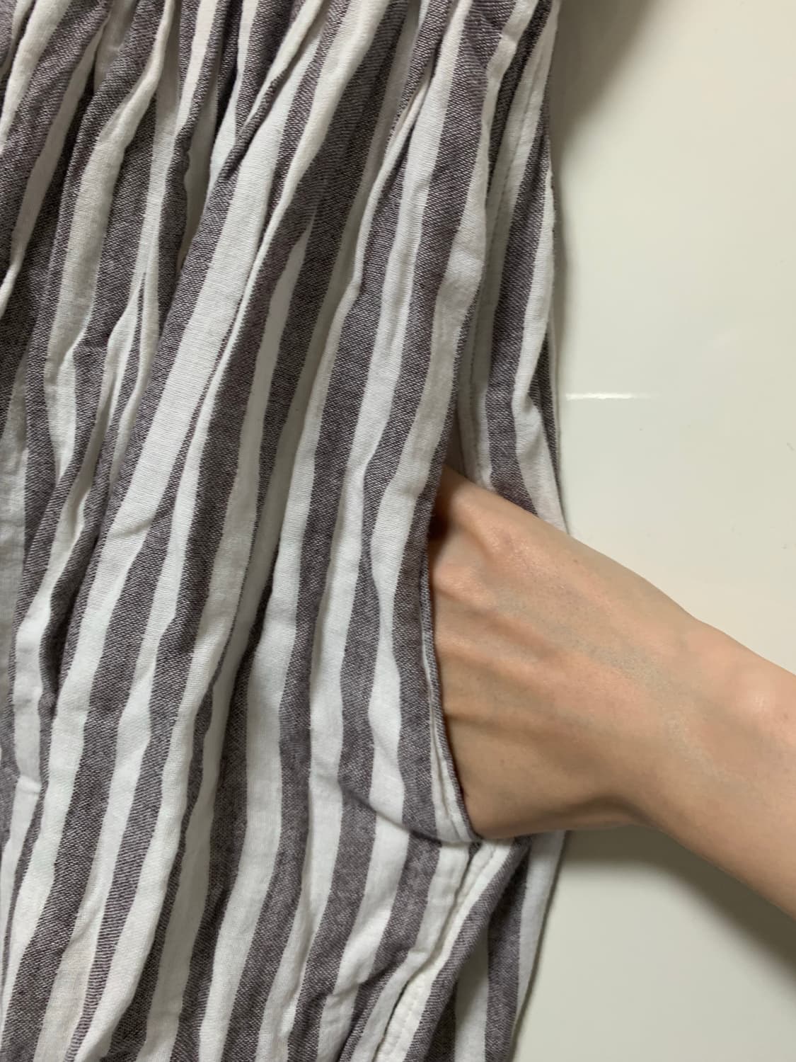 모리걸하구미 AO daikanyama japan stripe skirt 상품이미지3