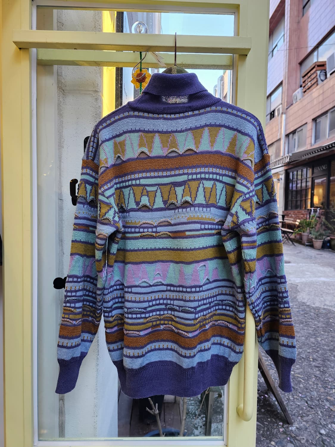 Jean-cox 에스닉 패턴 목폴라 상품이미지7