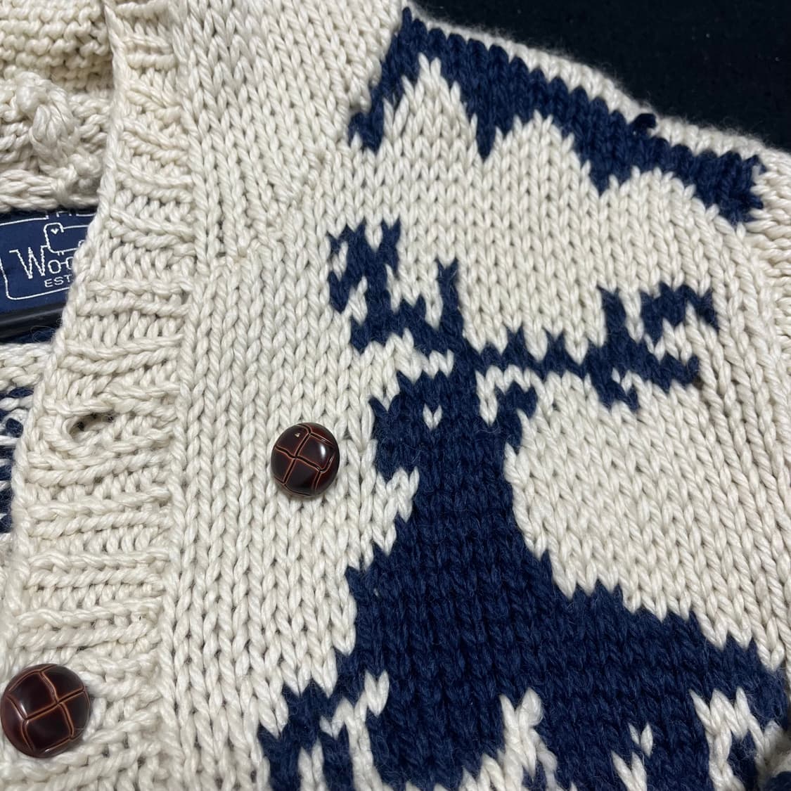 울리치 사슴 코위챤 코위찬 니트가디건 상품이미지5