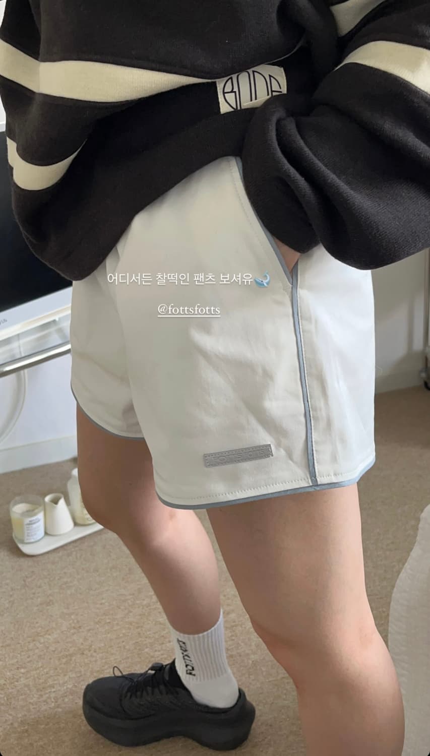 포츠포츠 COTTON SHORTS WHITE 상품이미지2