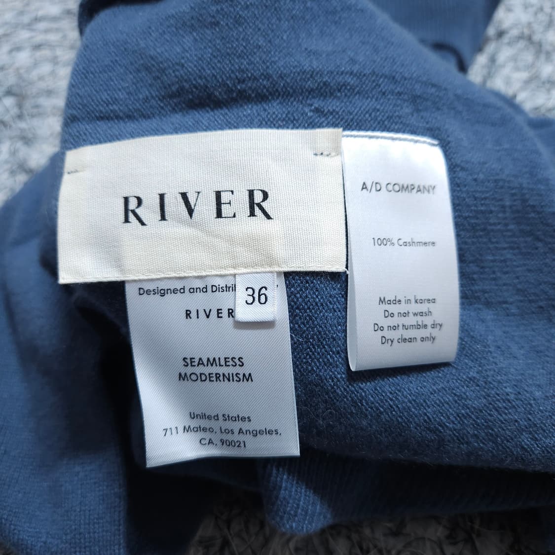 River리버) 55(36) 여자 캐시미어 목폴라니트 / 왕눈이샵 상품이미지8