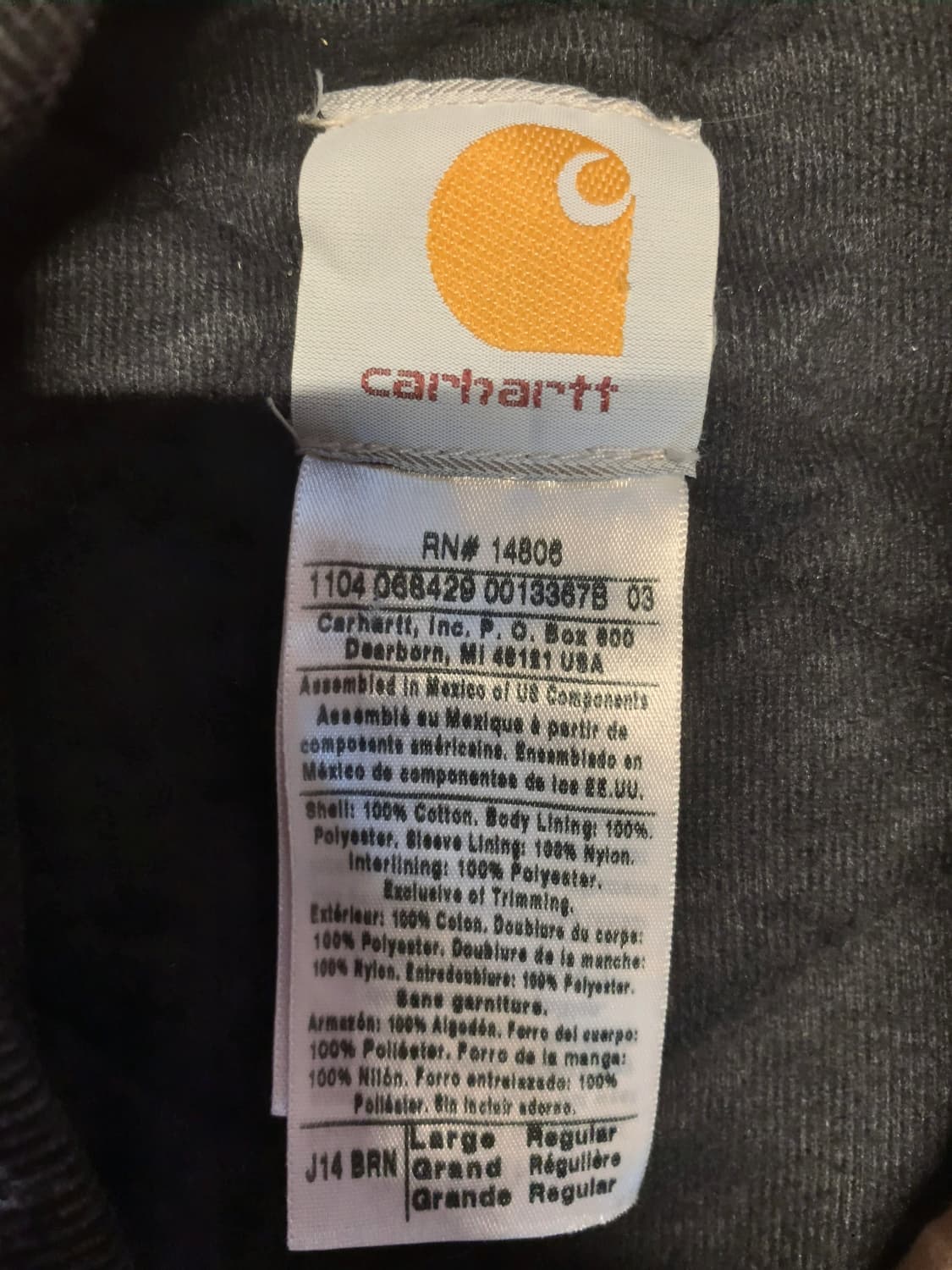 칼하트 산타페  J14 자켓 샌드스톤 상품이미지3