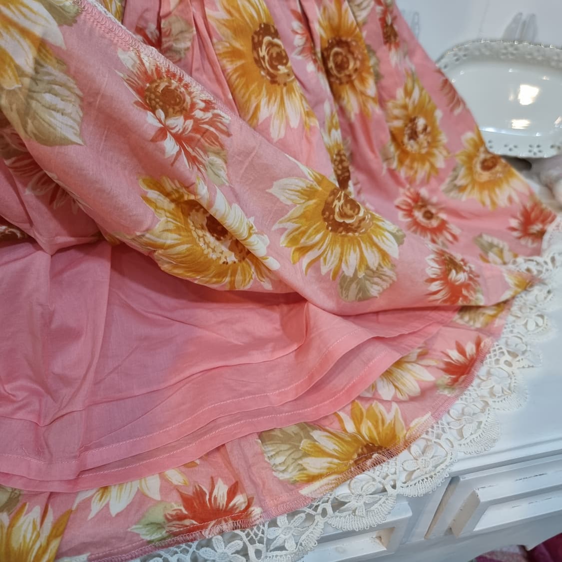 Liz Lisa(리즈리사) 해바라기 핑크 스모크 밴딩 원피스 상품이미지8