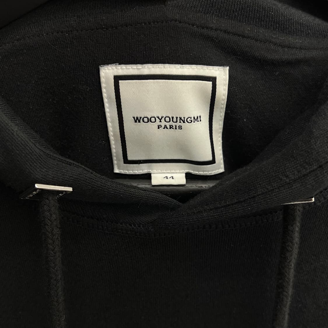 우영미 백로고 후드티 블랙 (44) 상품이미지6