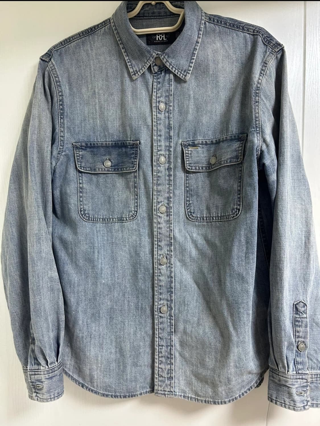 RRL 워싱 데님 셔츠 M사이즈 상품이미지1