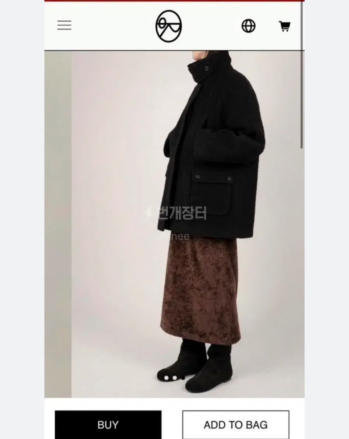 아우로 플러피 코트 상품이미지2