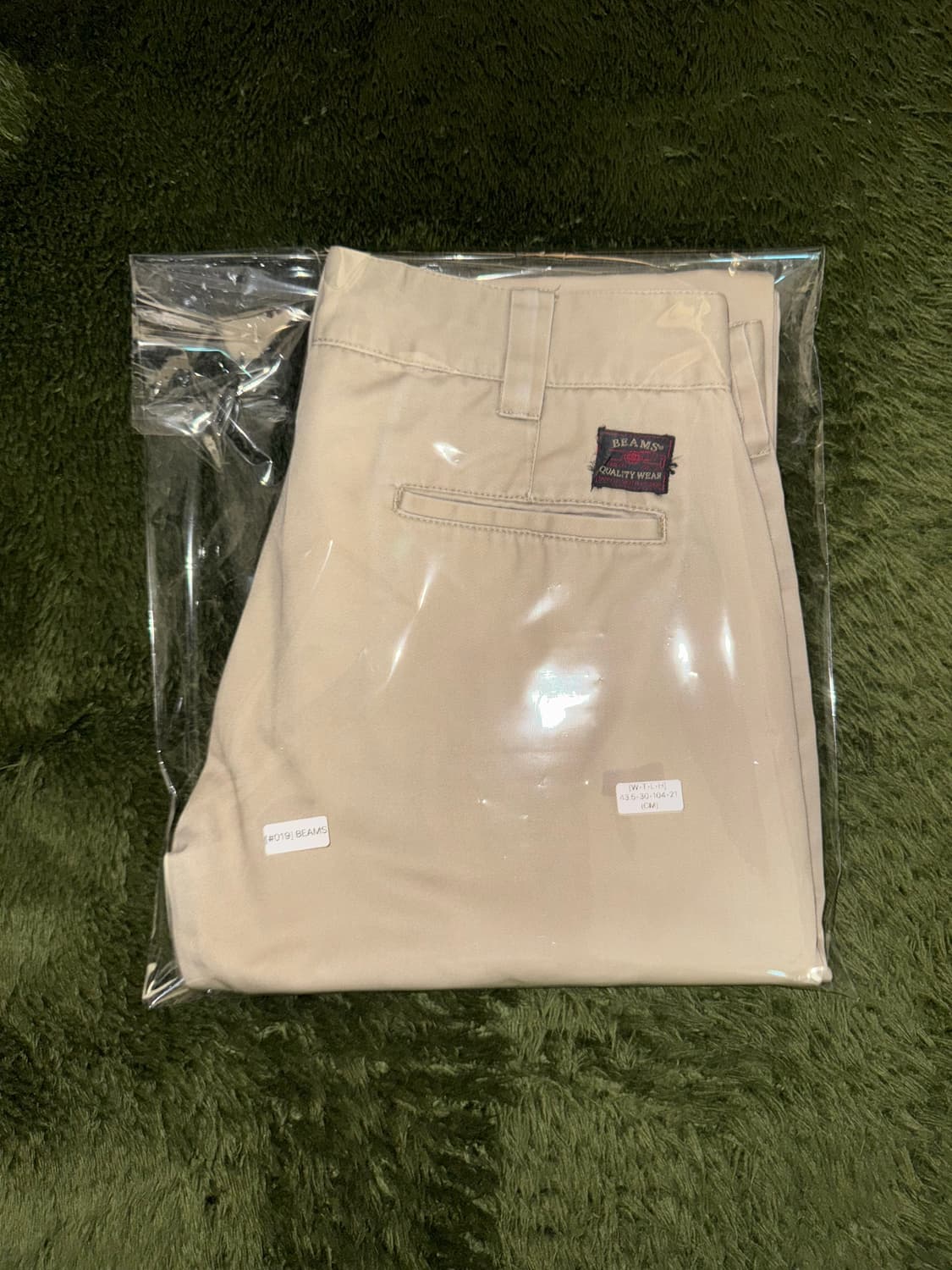 [L] Beams 빔즈 하트 재팬 빈티지 워싱 치노 팬츠 베이지 상품이미지10