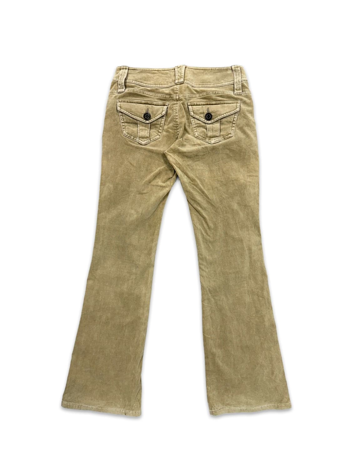 빈티지 라이트브라운 로우라이즈 코튜로이 부츠컷 팬츠 상품이미지5