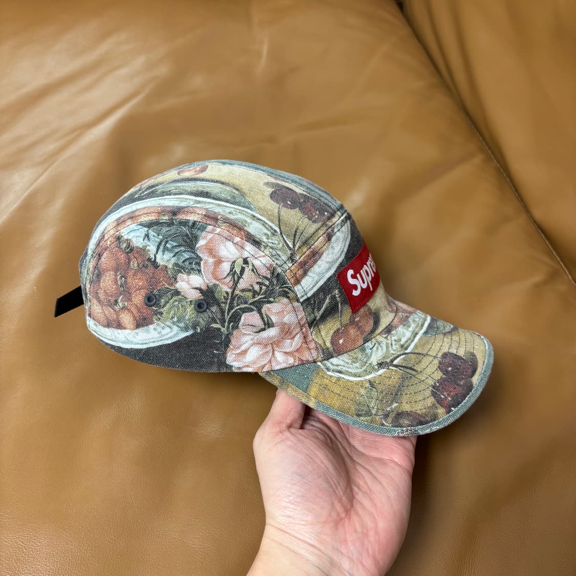 슈프림 캠프캡 모자 박스로고 스트로베리 상품이미지3