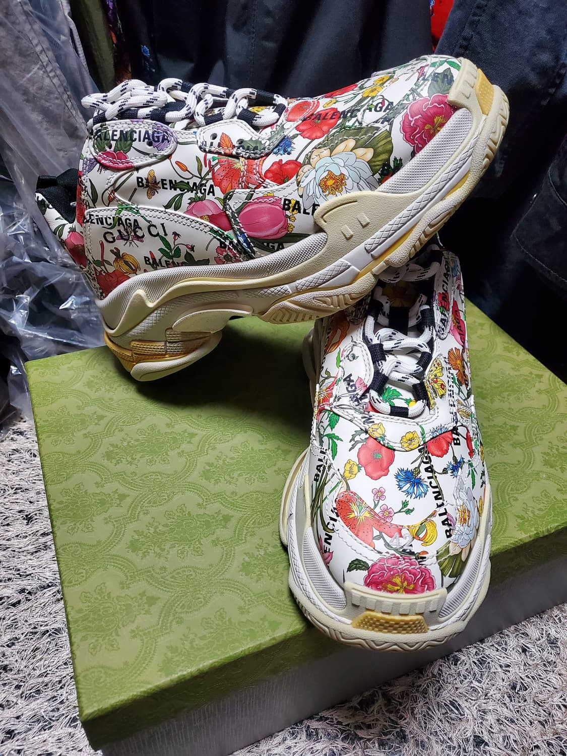 남성 발렌시아가 구찌 해커프로젝트 플라워트리플s 상품이미지3