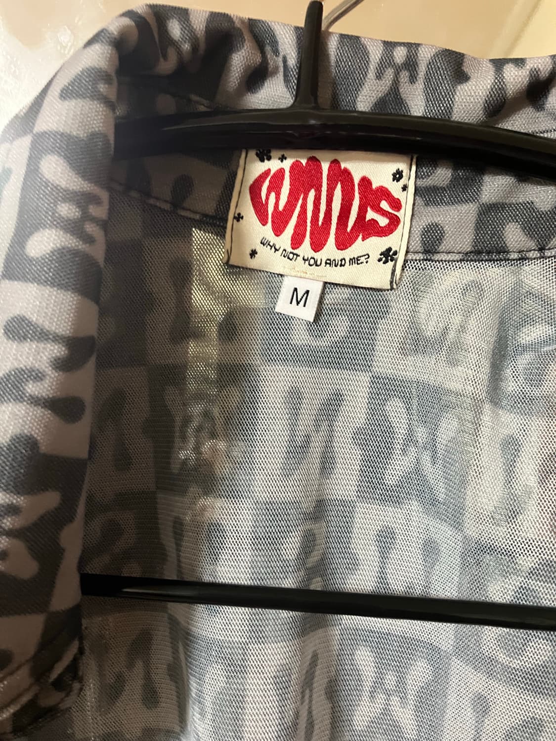 단종 와이낫어스 메쉬 상의 미디엄 상품이미지2