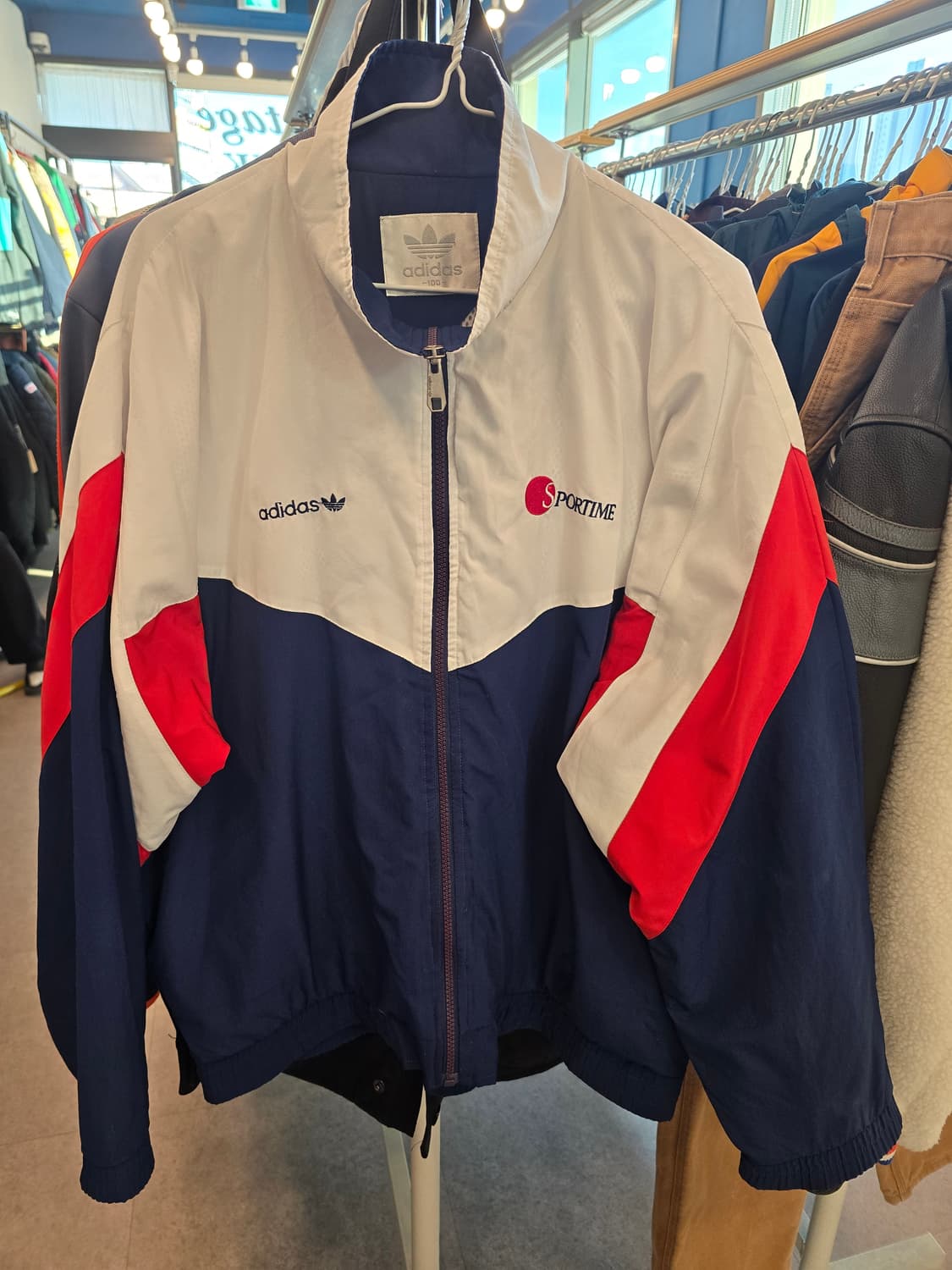 아디다스 빈티지 올드스쿨 SPORTIME 바람막이 자켓 93년제작 상품이미지2
