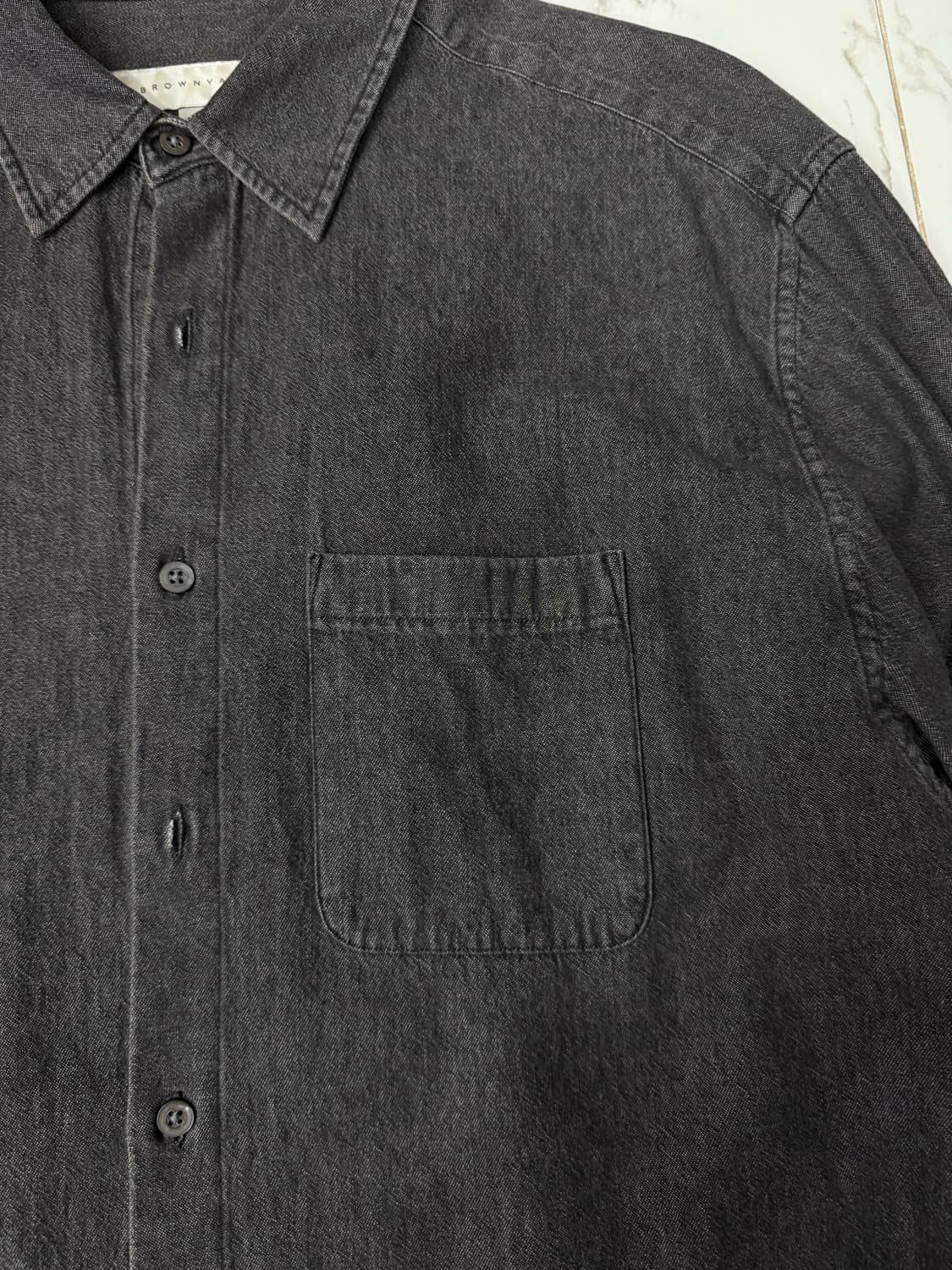 브라운야드 데님 셔츠 1size 상품이미지3