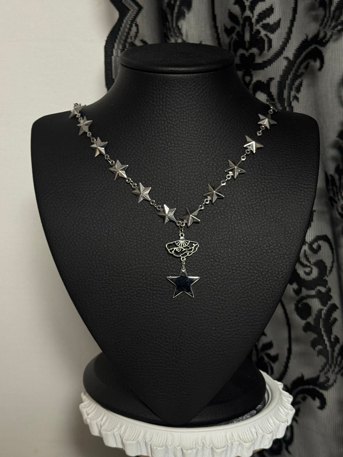 스타 오리엔탈 부채 팬던트 목걸이  상품이미지1