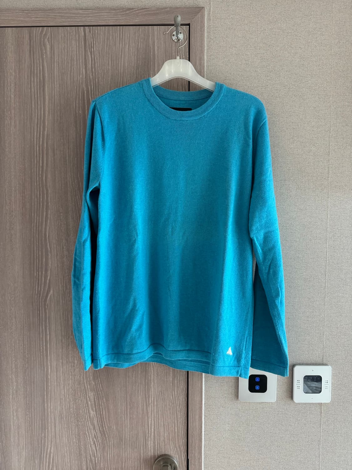 [Burton] 버튼 울 니트_에메랄드 블루 (L) 상품이미지1