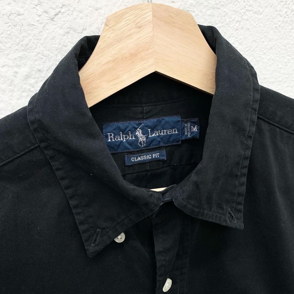 폴로 랄프로렌 블랙 퍼플포니 코튼 셔츠 상품이미지5