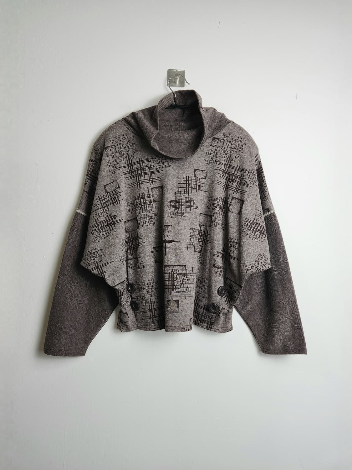 패턴 단추 탑 상품이미지7