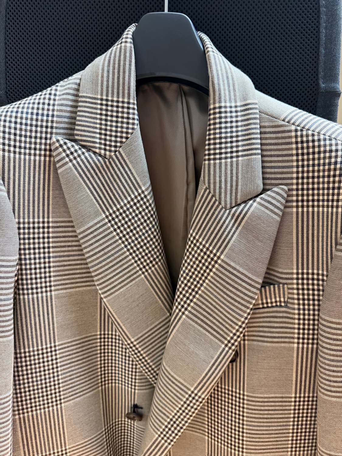 Vintage Check Pattern Long Coat 상품이미지3