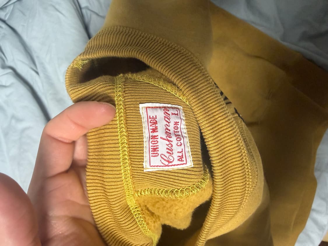 [L]쿠쉬맨 맨투맨 스웻셔츠 머스타드 상품이미지2