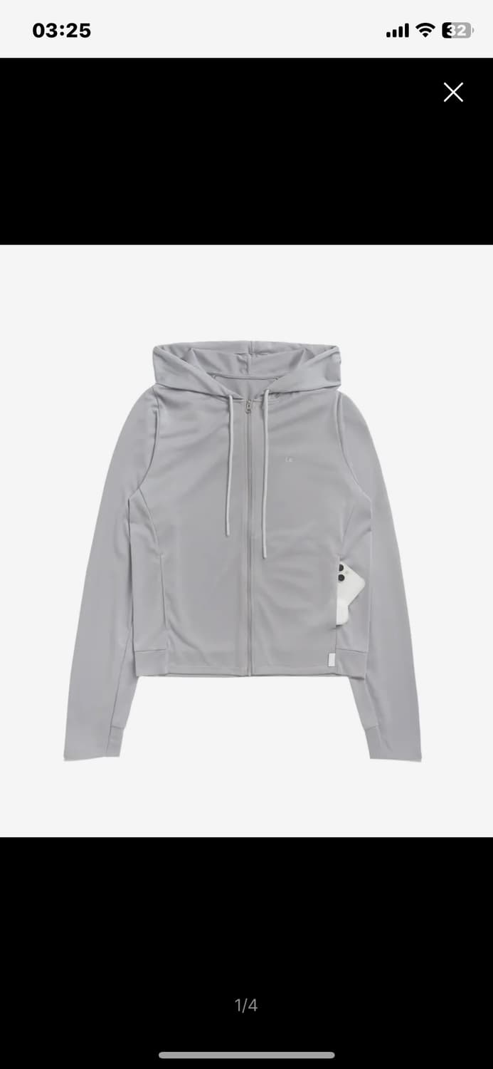 오호스 i:e Fluid Hoodie 플루이드 후디 그레이 01 상품이미지1