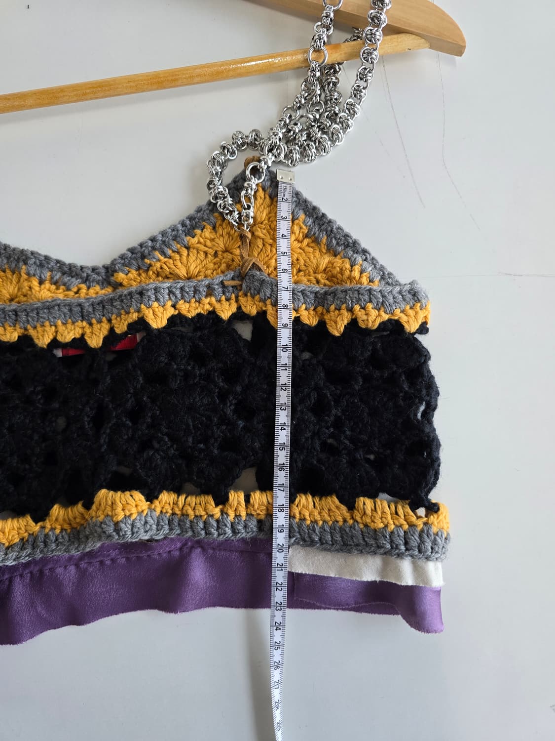 앤더슨벨 TRACK METAL KNIT 크로쉐크롭탑 S/M 상품이미지7