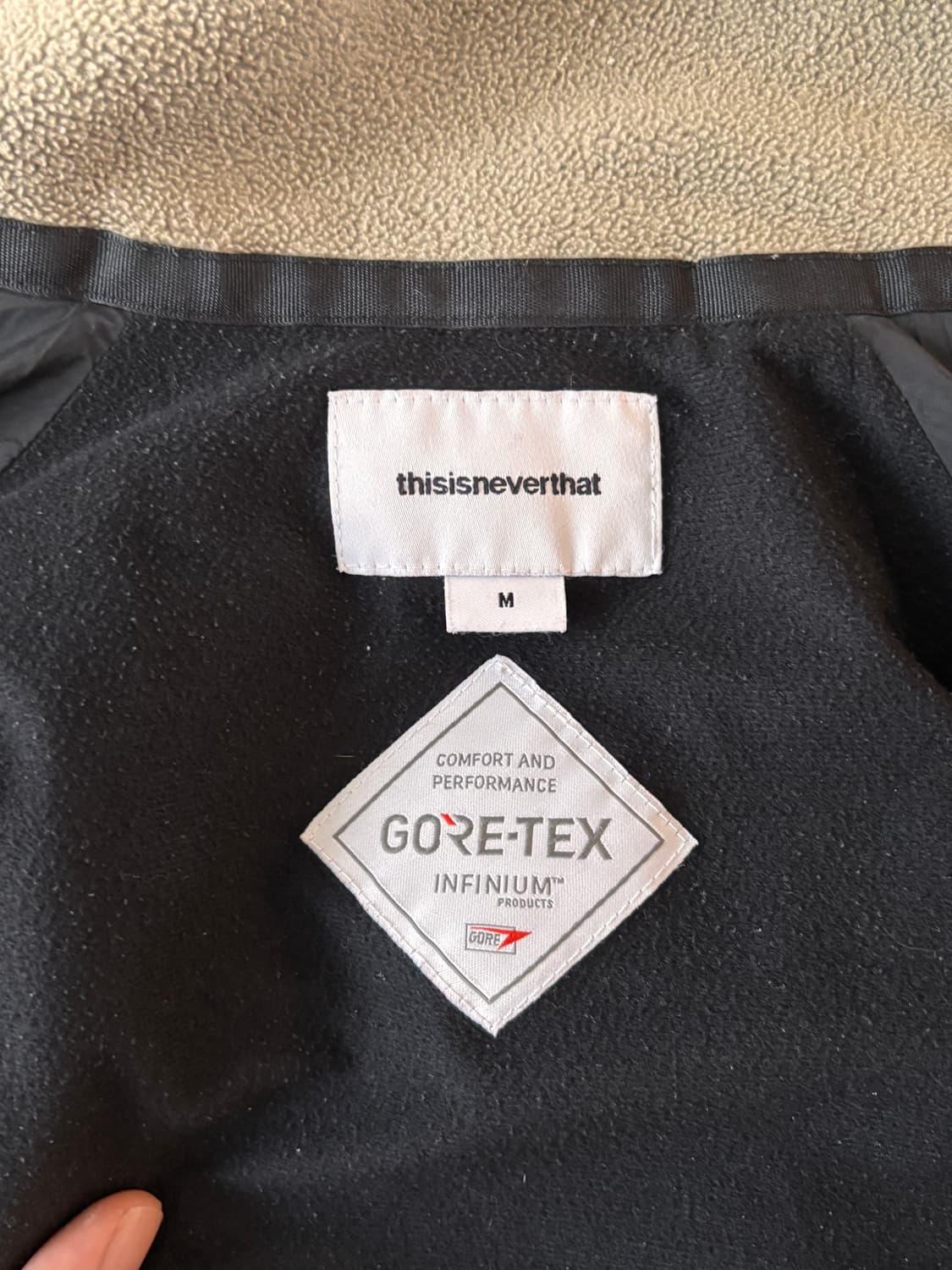 디스이즈네버댓 X 고어텍스 집업 플리스 자켓 M 후리스 상품이미지5
