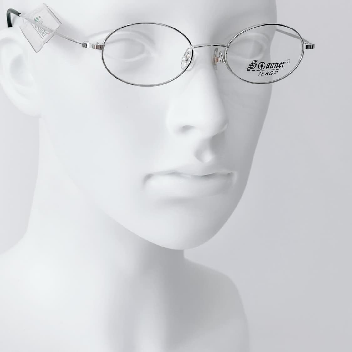 SCANNER 실버 오벌 데드스탁 빈티지안경 상품이미지5