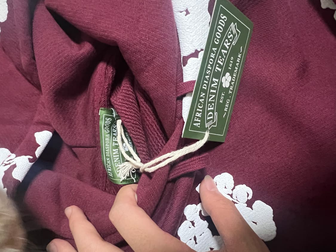 데님티어스 후드 버건디 L 상품이미지2