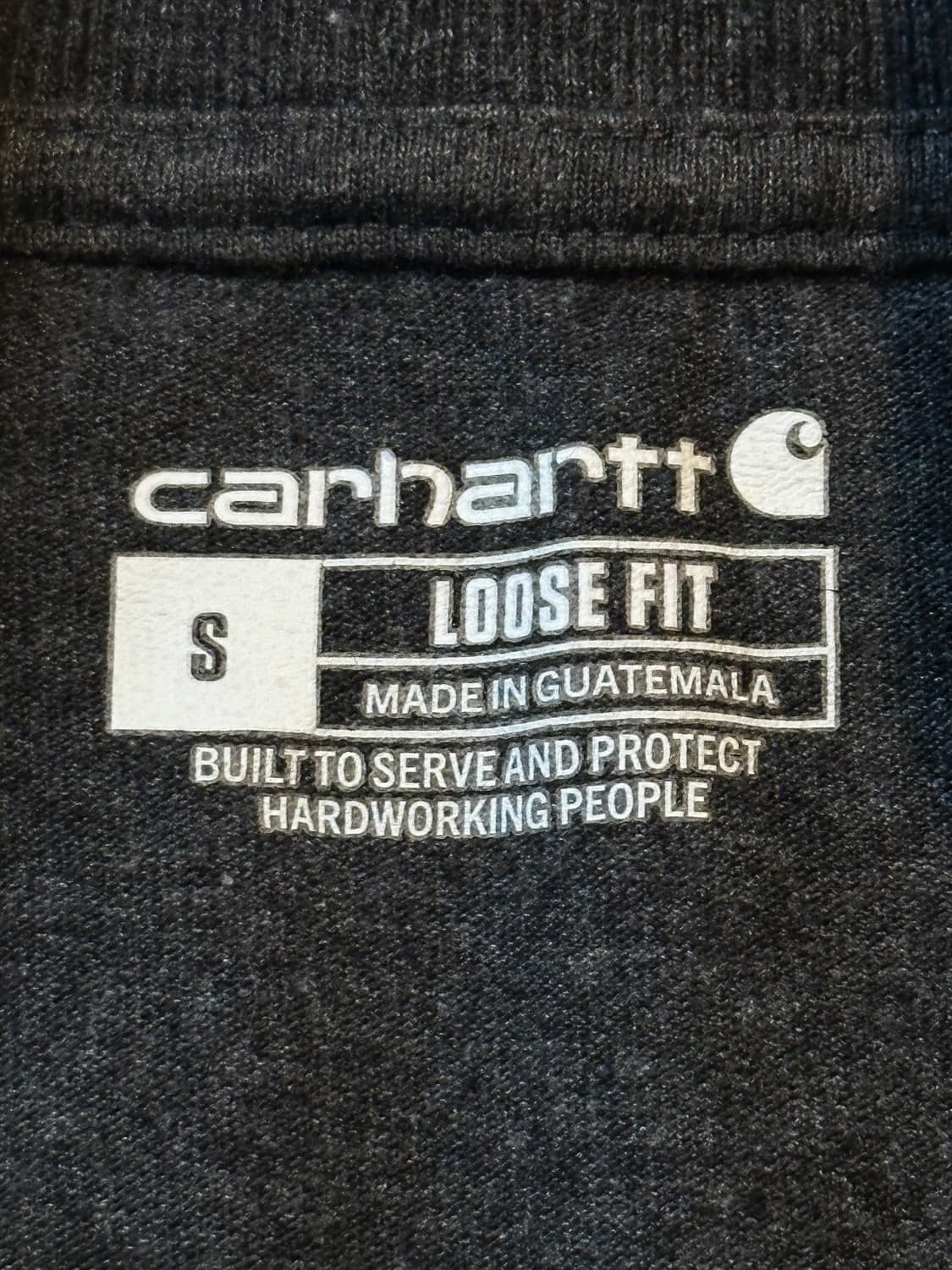 칼하트 CARHARTT 오리지널핏 포켓 반팔 티셔츠 차콜 상품이미지4