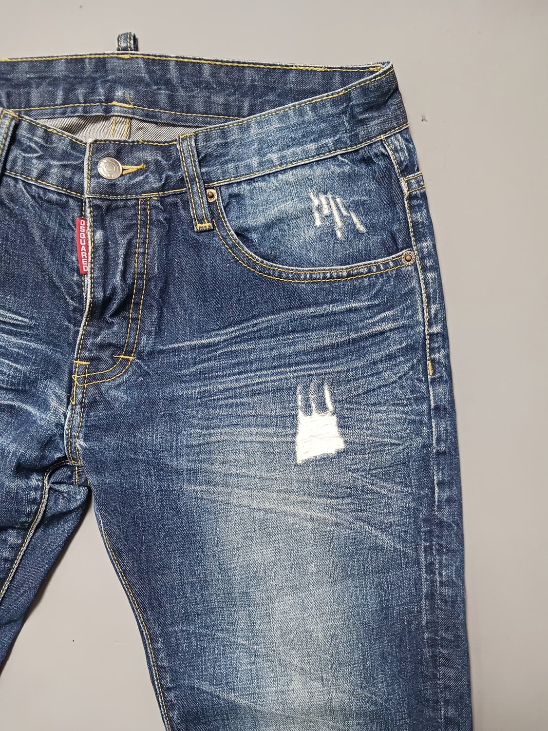 [48] 디스퀘어드2 링클워싱 크롭진 청바지 32 33 상품이미지4