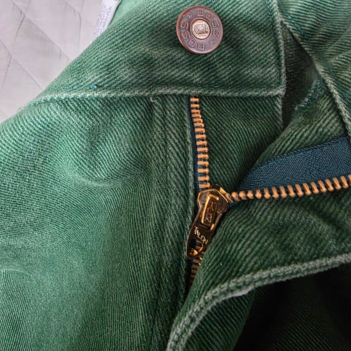 [38] 90s 빈티지 BOSS 보스 배기핏 팬츠 그린 상품이미지3