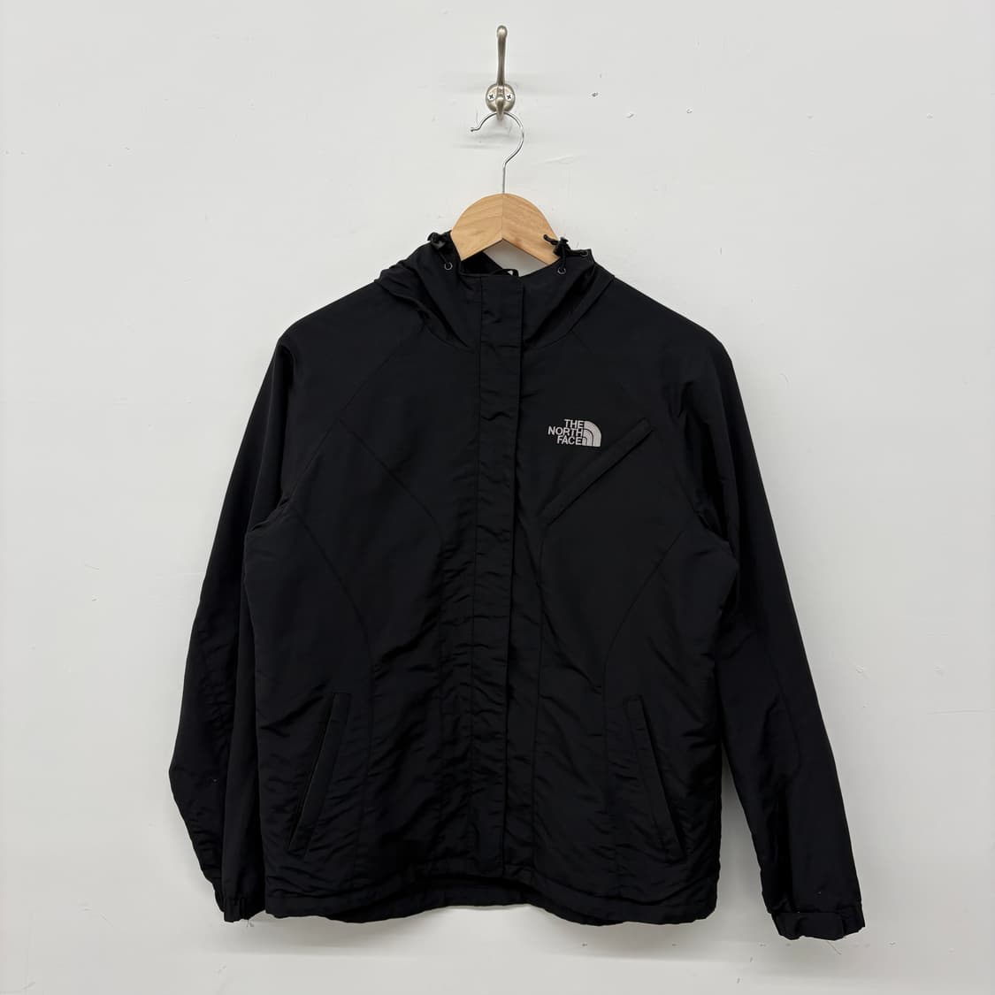 노스페이스 블랙 바람막이 후드 자켓 남성 M 상품이미지1