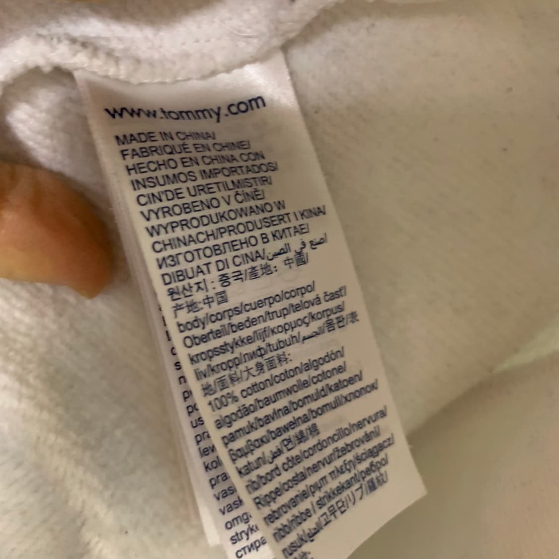 타미힐피거 타미진스 아이보리 화이트 빈티지 맨투맨 XL 상품이미지4