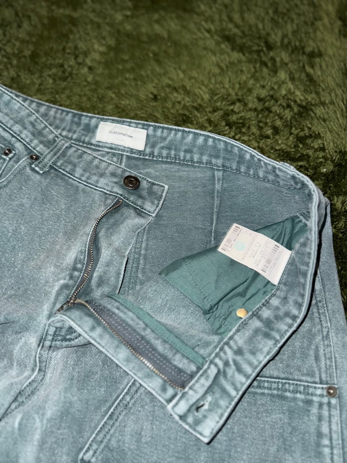 [34] Customellow 커스텀멜로우 워시드 더블니 카펜터 팬츠 상품이미지3