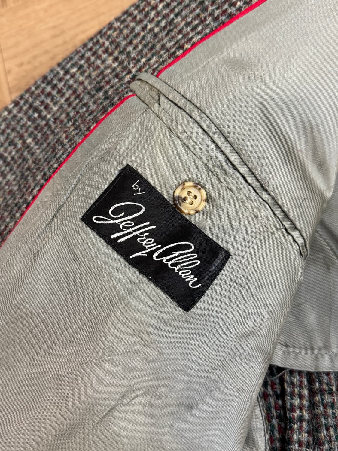 메이드인USA 해리스트위드 체크 울 자켓 상품이미지9